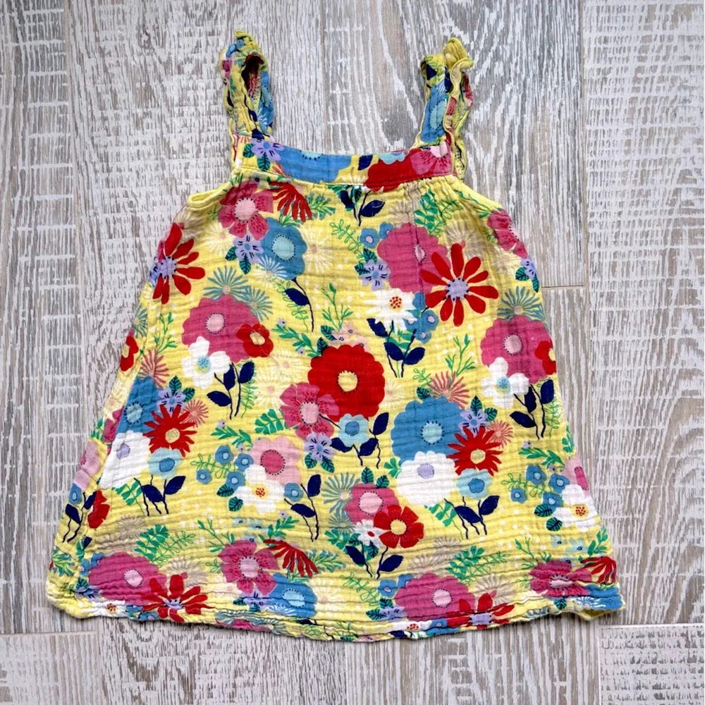 Baby Girl Angel Dear Floral Muslin Dress Size 2T